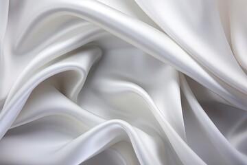Silky Whisper: White Satin Fabric - A Luxurious Background for Stunning Images