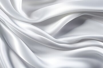 Fototapeta premium White Satin Texture for Panoramic Backgrounds - Silver Canvas: The Perfect Choice for Creative Visuals