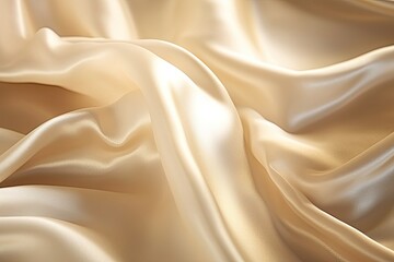 Obraz premium Smooth Elegant Golden Silk: Luxurious Wedding Background in Sepia Tones