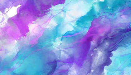 Fototapeta na wymiar Abstract watercolor paint background by teal color blue and purple with golden liquid fluid texture for background, banner