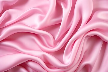 Fototapeta premium Smooth Elegant Pink Silk Texture as a Luxurious Valentine Day Background