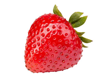 Red berry strawberry isolated on white background. File contains clipping path.