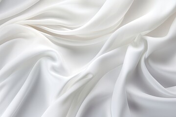 Fototapeta premium Wedding Waves: Abstract Luxury White Silk Cloth for Bridal Backdrop - Stunning Decor for Elegant Weddings