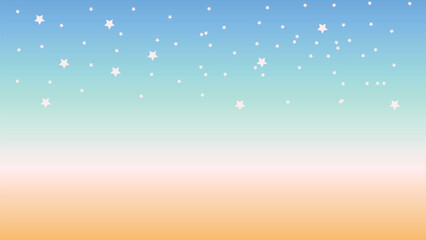 Fototapeta na wymiar a blue and orange sky with stars