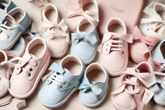 Baby Shoes On The Floor