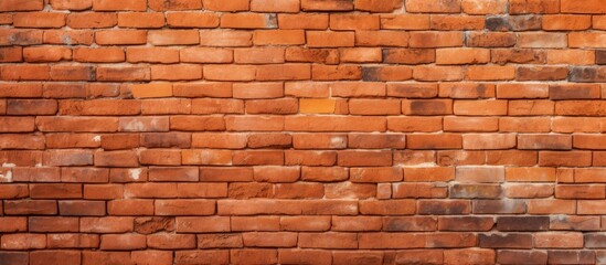 Brick wall with orange textures