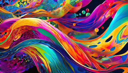 Fototapeta premium abstract background with waves