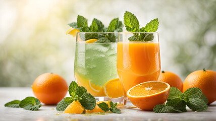 orange juice lemon drink ice fresh Fruits vitamin splashes delicious yummy 6