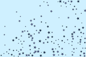Star confetti. Abstract casual confetti background. Bright design pattern.