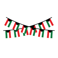 Kuwait Element Independence Day Illustration Design Vector