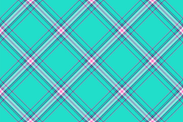 Tartan plaid background, diagonal check seamless pattern. Vector fabric texture for textile print, wrapping paper, gift card, wallpaper.