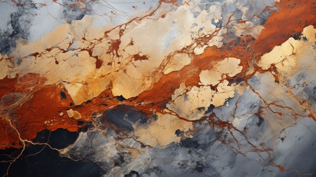 AI Generative. A mixed natural Earth textures abstract background.