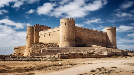 Fototapeta na wymiar Castle of Fetetar in Espera Cadiz