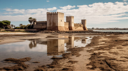 Castle of Fetetar in Espera Cadiz - obrazy, fototapety, plakaty