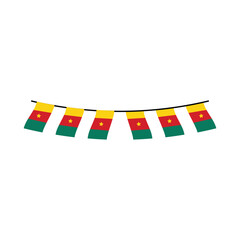 Fototapeta na wymiar Cameroon Element Independence Day Illustration Design Vector