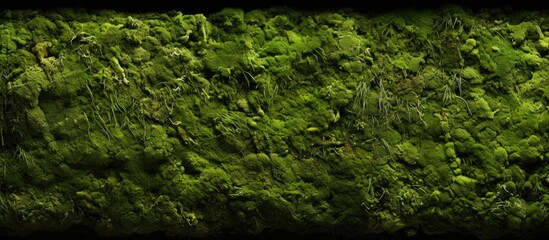 Moss with a green texture - obrazy, fototapety, plakaty
