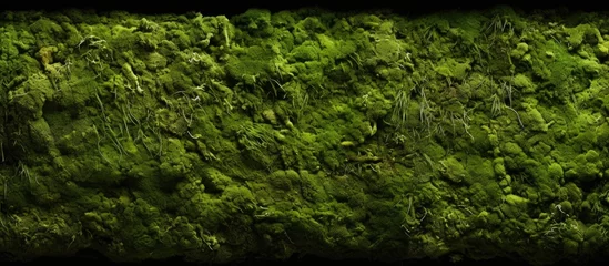 Poster Moss with a green texture © AkuAku
