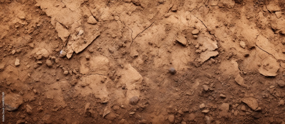 Poster background abstract utilizing soil floor texture
