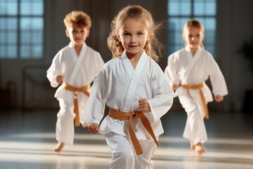 Martial Arts children in kimono