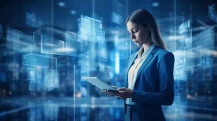 Obraz premium business modern future concept