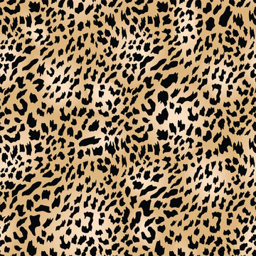 Jaguar or leopard skin pattern, seamless texture. Cheetah animal print for textile design. Vector Illustration © Юрий Парменов
