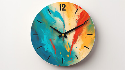 Colorful wall clock - Powered by Adobe