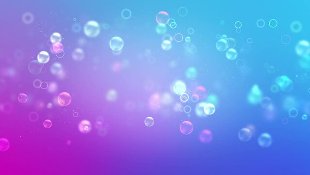 Beautiful soft colorful gradient bubble abstract wave background