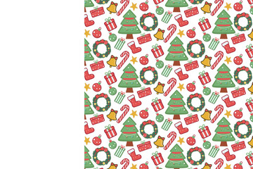 christmas doodle pattern