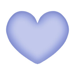 Three-dimensional pastel purple heart painting