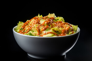sian cabbage cole slaw with peanut sauce