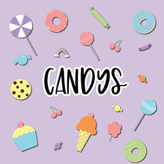 Candy cliparts
