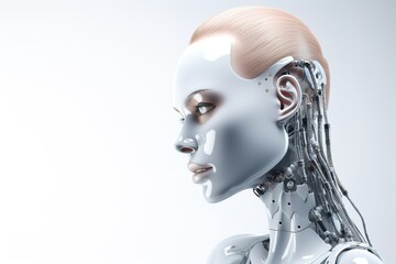 artificial intelligence in the image of a girl, technologies of the future
