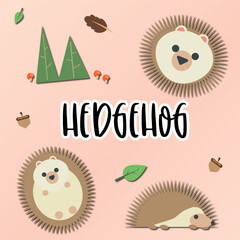 Hedgehog cliparts