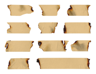 set of old paper banners, vintage, grunge, labels, masking tape strips