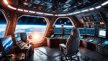 interior of an airspace station