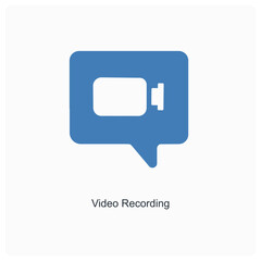 video recording and camcoder icon concept