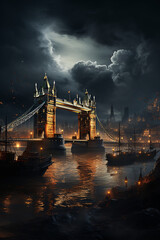 London Bridge by night