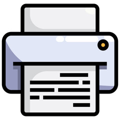 Technology And Devices_printer filled outline icon,linear,outline,graphic,illustration