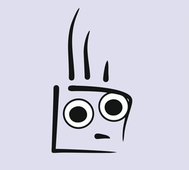 Emotions, fairy-tale characters. Vector drawing, eps