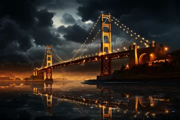 Cercles muraux Pont du Golden Gate Golden Gate Bridge