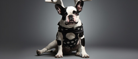 Funny French Bulldog dog