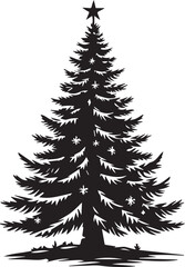 Obraz premium christmas tree EPS, christmas tree Silhouette, christmas tree Vector, christmas tree Cut File, christmas tree Vector 