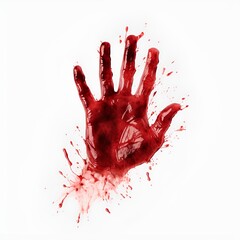 blood splatter transparent ai generative