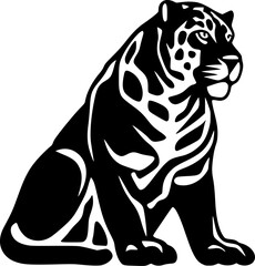 Leopard - Minimalist and Flat Logo - Vector illustration