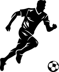 Fototapeta na wymiar Football - Black and White Isolated Icon - Vector illustration