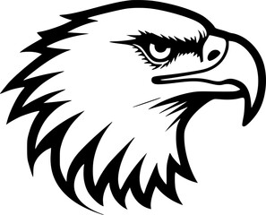 Obraz premium Eagle - Minimalist and Flat Logo - Vector illustration