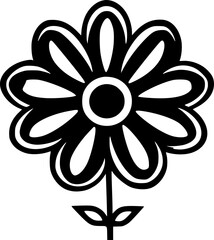 Flower - High Quality Vector Logo - Vector illustration ideal for T-shirt graphic