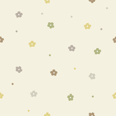Background, Seamless floral pattern, natural color tones