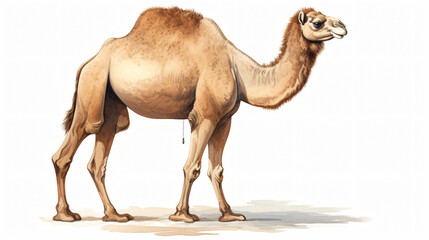 Illustration of a drawing of a dromedary Camel