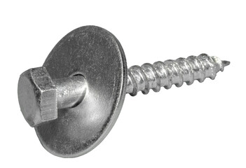 vis et rondelle sur fond transparent